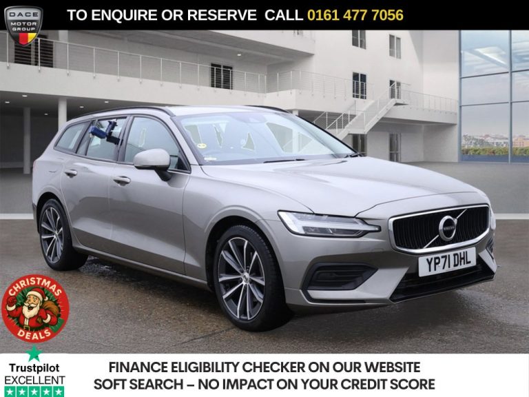 Used 2021 GREY VOLVO V60 Estate 2.0 B3 MHEV Momentum Estate 5dr Petrol Hybrid DCT Auto Euro 6 (s/s) (163 ps) PETROL HYBRID (reg. 2021-11-22) (Automatic) for sale in Stockport