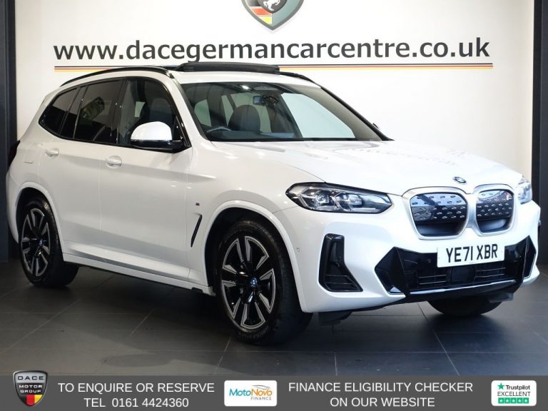 Used 2021 WHITE BMW IX3 SUV 80kWh M Sport SUV 5dr Electric Auto (286 ps) ELECTRIC (reg. 2021-11-26) (Automatic) for sale in Stockport