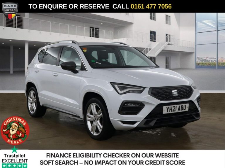 Used 2021 WHITE SEAT ATECA SUV 1.5 TSI EVO FR SUV 5dr Petrol DSG Euro 6 (s/s) (150 ps) PETROL (reg. 2021-03-12) (Automatic) for sale in Stockport