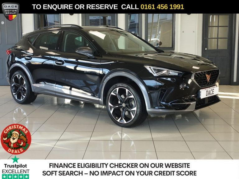 Used 2022 BLACK CUPRA FORMENTOR SUV 1.5 TSI V2 SUV 5dr Petrol DSG Euro 6 (s/s) (150 ps) PETROL (reg. 2022-06-21) (Automatic) for sale in Stockport