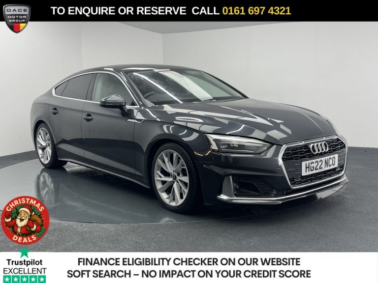 Used 2022 GREY AUDI A5 Hatchback 2.0 TFSI 35 Sport Sportback 5dr Petrol S Tronic Euro 6 (s/s) (150 ps) PETROL (reg. 2022-06-30) (Automatic) for sale in Stockport