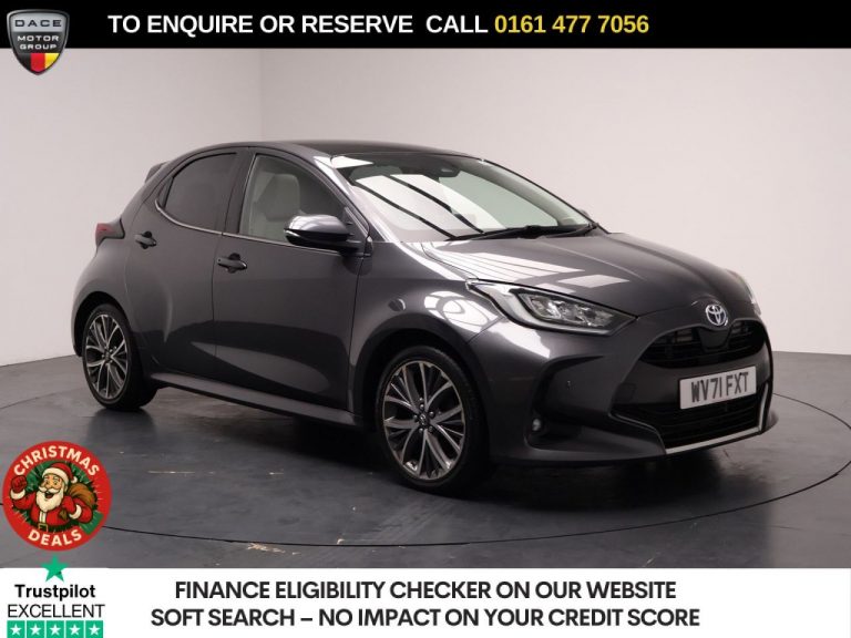Used 2022 GREY TOYOTA YARIS Hatchback 1.5 VVT-h Excel Hatchback 5dr Petrol Hybrid E-CVT Euro 6 (s/s) (116 ps) PETROL HYBRID (reg. 2022-01-10) (Automatic) for sale in Stockport