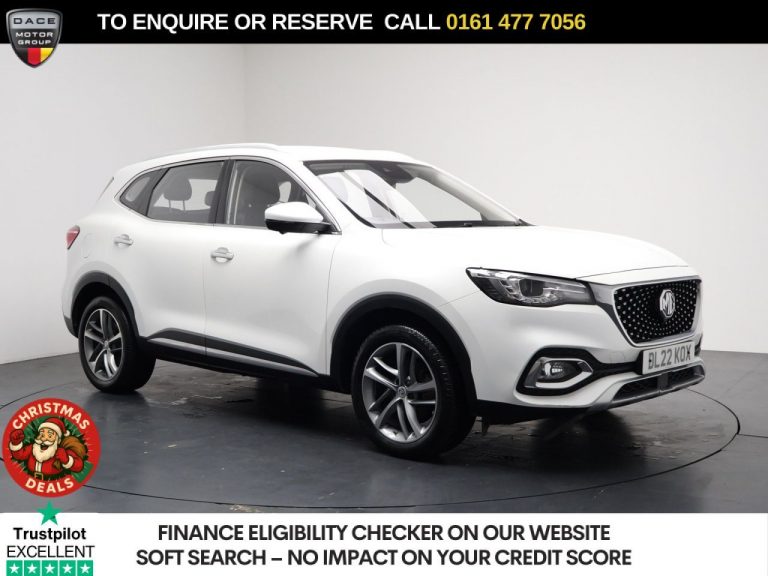Used 2022 WHITE MG MG HS SUV 1.5 T-GDI 16.6kWh Excite SUV 5dr Petrol Plug-in Hybrid Auto Euro 6 (s/s) (258 ps) PETROL PLUG-IN HYBRID (reg. 2022-07-29) (Automatic) for sale in Stockport