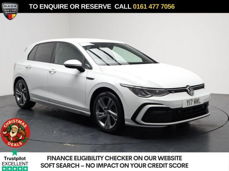 Used 2022 WHITE VOLKSWAGEN GOLF Hatchback 1.5 eTSI MHEV R-Line Hatchback 5dr Petrol Hybrid DSG Euro 6 (s/s) (150 ps) PETROL HYBRID (reg. 2022-05-31) (Automatic) for sale in Stockport