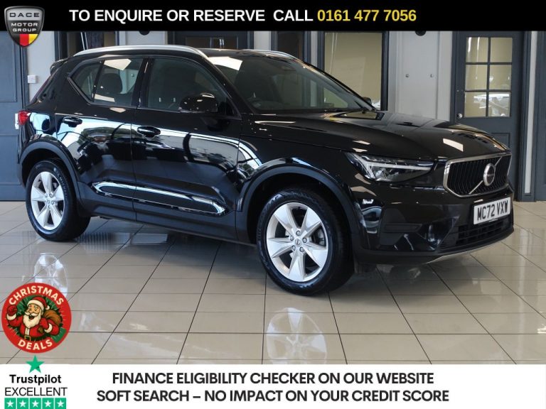 Used 2023 BLACK VOLVO XC40 SUV 2.0 B3 MHEV Core SUV 5dr Petrol Hybrid DCT Auto Euro 6 (s/s) (163 ps) PETROL HYBRID (reg. 2023-01-26) (Automatic) for sale in Stockport