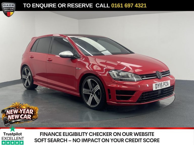 Used 2015 RED VOLKSWAGEN GOLF Hatchback 2.0 TSI BlueMotion Tech R Hatchback 5dr Petrol DSG 4Motion Euro 6 (s/s) (300 ps) PETROL (reg. 2015-03-12) (Automatic) for sale in Stockport