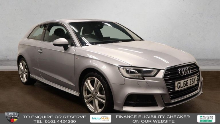 Used 2016 SILVER AUDI A3 Hatchback 1.4 TFSI CoD S line Hatchback 3dr Petrol S Tronic Euro 6 (s/s) (150 ps) PETROL (reg. 2016-12-10) (Automatic) for sale in Stockport