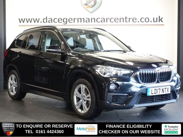 Used 2017 BLACK BMW X1 SUV 2.0 18d SE SUV 5dr Diesel Auto sDrive Euro 6 (s/s) (150 ps) DIESEL (reg. 2017-03-31) (Automatic) for sale in Stockport