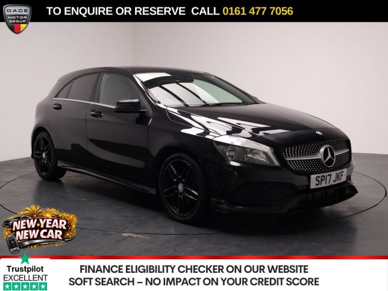 Used 2017 BLACK MERCEDES-BENZ A-CLASS Hatchback 2.1 A200d AMG Line Hatchback 5dr Diesel 7G-DCT Euro 6 (s/s) (136 ps) DIESEL (reg. 2017-03-29) (Automatic) for sale in Stockport