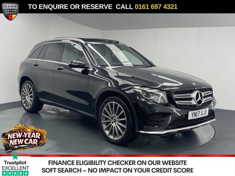 Used 2017 BLACK MERCEDES-BENZ GLC SUV 2.1 GLC250d AMG Line (Premium) SUV 5dr Diesel G-Tronic 4MATIC Euro 6 (s/s) (204 ps) DIESEL (reg. 2017-03-01) (Automatic) for sale in Stockport