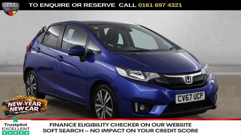 Used 2017 BLUE HONDA JAZZ Hatchback 1.3 i-VTEC EX Hatchback 5dr Petrol CVT Euro 6 (s/s) (102 ps) PETROL (reg. 2017-11-30) (Automatic) for sale in Stockport