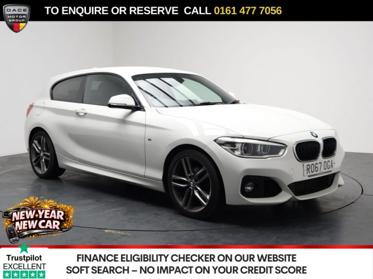 Used 2017 WHITE BMW 1 SERIES Hatchback 1.5 118i M Sport Hatchback 3dr Petrol Auto Euro 6 (s/s) (136 ps) PETROL (reg. 2017-10-03) (Automatic) for sale in Stockport
