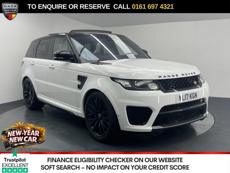 Used 2017 WHITE LAND ROVER RANGE ROVER SPORT SUV 5.0 V8 SVR SUV 5dr Petrol Auto 4WD Euro 6 (s/s) (550 ps) PETROL (reg. 2017-06-01) (Automatic) for sale in Stockport