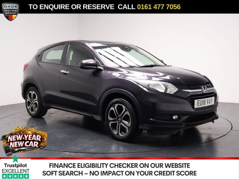 Used 2018 BLACK HONDA HR-V SUV 1.5 i-VTEC SE SUV 5dr Petrol CVT Euro 6 (s/s) (130 ps) PETROL (reg. 2018-03-31) (Automatic) for sale in Stockport