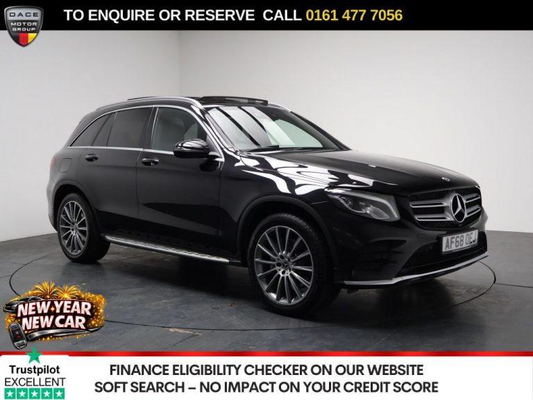 Used 2018 BLACK MERCEDES-BENZ GLC SUV 2.1 GLC250d AMG Line (Premium) SUV 5dr Diesel G-Tronic+ 4MATIC Euro 6 (s/s) (204 ps) DIESEL (reg. 2018-09-24) (Automatic) for sale in Stockport
