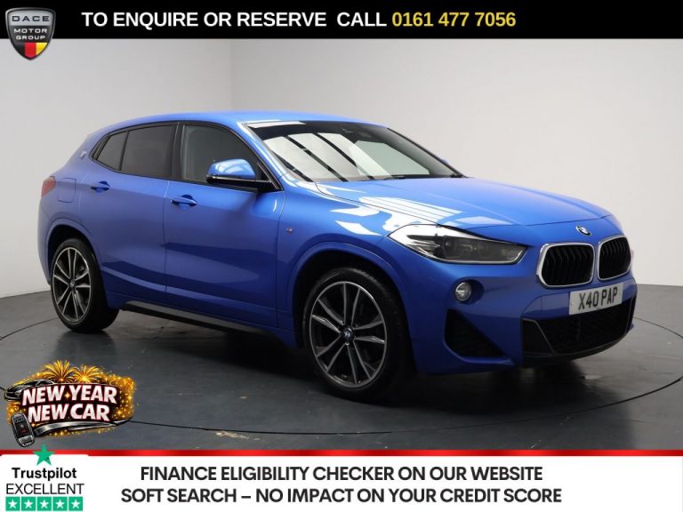 Used 2018 BLUE BMW X2 SUV 2.0 18d M Sport SUV 5dr Diesel Auto sDrive Euro 6 (s/s) (150 ps) DIESEL (reg. 2018-09-27) (Automatic) for sale in Stockport