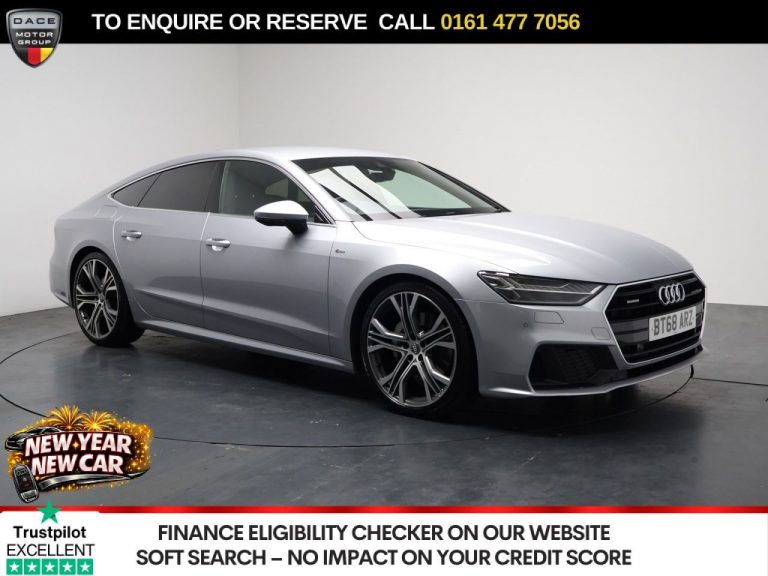 Used 2018 SILVER AUDI A7 Hatchback 3.0 TDI V6 50 S line Sportback 5dr Diesel Tiptronic quattro Euro 6 (s/s) (286 ps) DIESEL (reg. 2018-10-31) (Automatic) for sale in Stockport