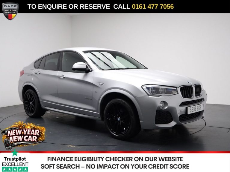 Used 2018 SILVER BMW X4 SUV 2.0 20d M Sport SUV 5dr Diesel Auto xDrive Euro 6 (s/s) (190 ps) DIESEL (reg. 2018-03-21) (Automatic) for sale in Stockport