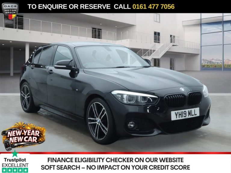 Used 2019 BLACK BMW 1 SERIES Hatchback 2.0 120i GPF M Sport Shadow Edition Hatchback 5dr Petrol Auto Euro 6 (s/s) (184 ps) PETROL (reg. 2019-03-12) (Automatic) for sale in Stockport