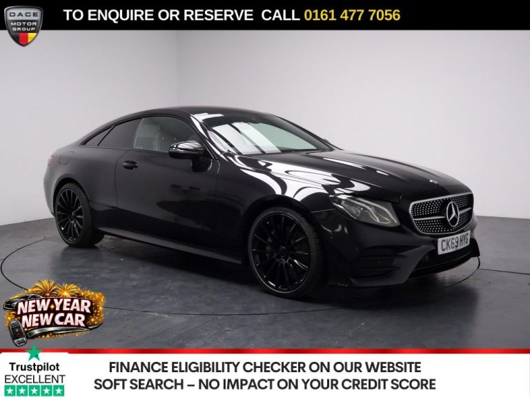 Used 2019 BLACK MERCEDES-BENZ E-CLASS Coupe 2.0 E350 AMG Line Coupe 2dr Petrol G-Tronic+ Euro 6 (s/s) (313 ps) PETROL (reg. 2019-11-18) (Automatic) for sale in Stockport