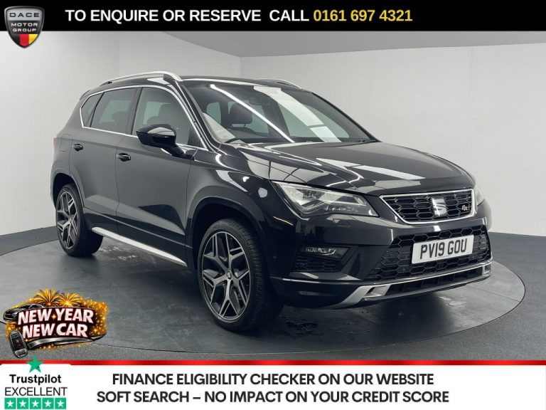 Used 2019 BLACK SEAT ATECA SUV 1.5 TSI EVO FR Sport SUV 5dr Petrol DSG Euro 6 (s/s) (150 ps) PETROL (reg. 2019-06-07) (Automatic) for sale in Stockport