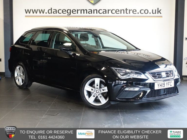 Used 2019 BLACK SEAT LEON Estate 1.5 TSI EVO FR ST 5dr Petrol DSG Euro 6 (s/s) (150 ps) PETROL (reg. 2019-03-21) (Automatic) for sale in Stockport