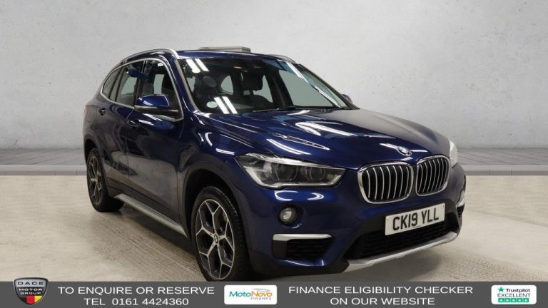 Used 2019 BLUE BMW X1 SUV 2.0 20i xLine SUV 5dr Petrol DCT sDrive Euro 6 (s/s) (192 ps) PETROL (reg. 2019-03-08) (Automatic) for sale in Stockport