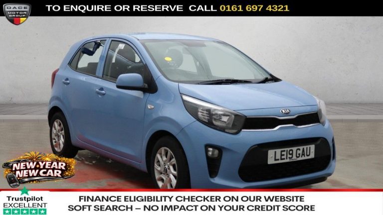 Used 2019 BLUE KIA PICANTO Hatchback 1.25 2 Hatchback 5dr Petrol Auto Euro 6 (83 bhp) PETROL (reg. 2019-06-19) (Automatic) for sale in Stockport