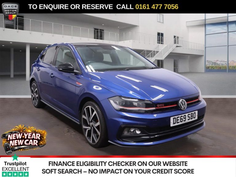 Used 2019 BLUE VOLKSWAGEN POLO Hatchback 2.0 TSI GPF GTI+ Hatchback 5dr Petrol DSG Euro 6 (s/s) (200 ps) PETROL (reg. 2019-10-24) (Automatic) for sale in Stockport