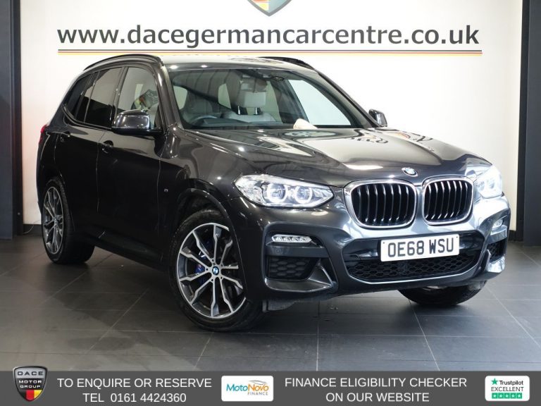 Used 2019 GREY BMW X3 SUV 2.0 20d M Sport SUV 5dr Diesel Auto xDrive Euro 6 (s/s) (190 ps) DIESEL (reg. 2019-01-18) (Automatic) for sale in Stockport