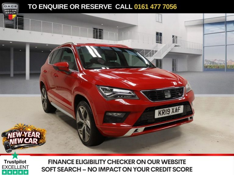 Used 2019 RED SEAT ATECA SUV 2.0 TDI FR Sport SUV 5dr Diesel DSG Euro 6 (s/s) (150 ps) DIESEL (reg. 2019-04-16) (Automatic) for sale in Stockport