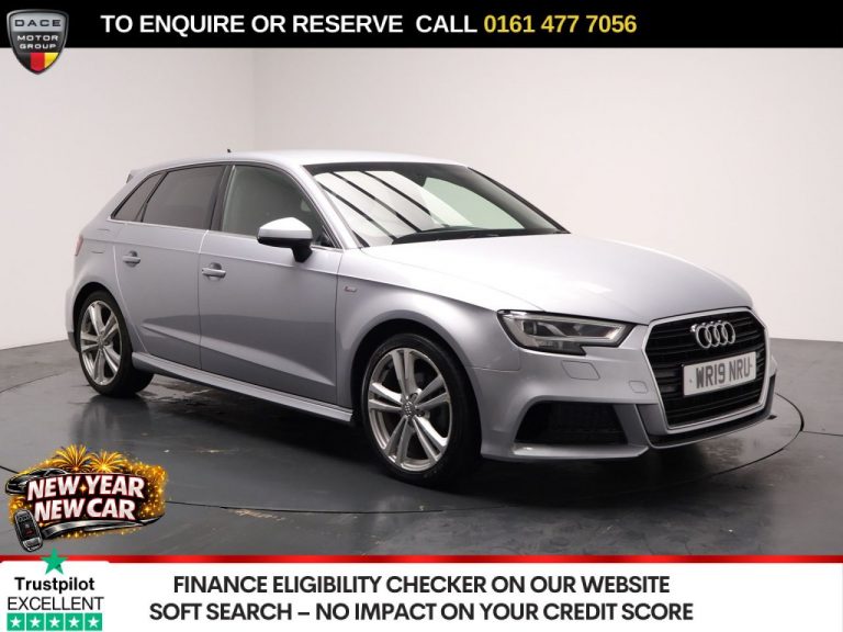 Used 2019 SILVER AUDI A3 Hatchback 1.5 TFSI CoD 35 S line Sportback 5dr Petrol S Tronic Euro 6 (s/s) (150 ps) PETROL (reg. 2019-04-30) (Automatic) for sale in Stockport