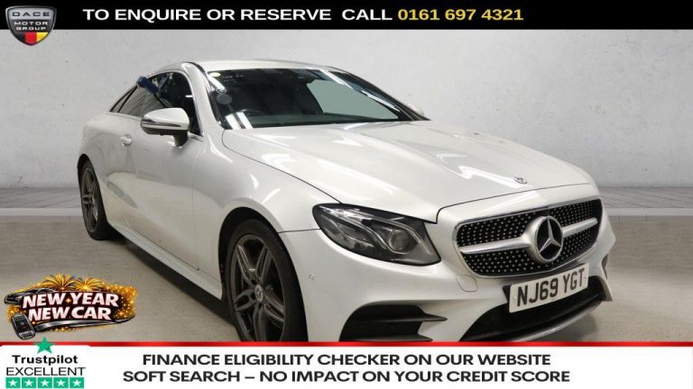 Used 2019 SILVER MERCEDES-BENZ E-CLASS Coupe 2.0 E220d AMG Line Coupe 2dr Diesel G-Tronic+ Euro 6 (s/s) (194 ps) DIESEL (reg. 2019-09-17) (Automatic) for sale in Stockport