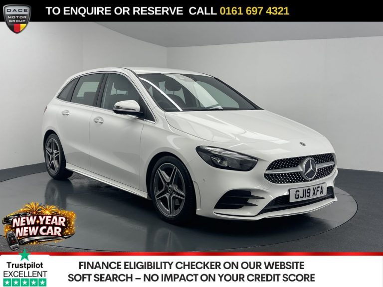 Used 2019 WHITE MERCEDES-BENZ B-CLASS MPV 2.0 B200d AMG Line (Premium) MPV 5dr Diesel 8G-DCT Euro 6 (s/s) (150 ps) DIESEL (reg. 2019-03-29) (Automatic) for sale in Stockport