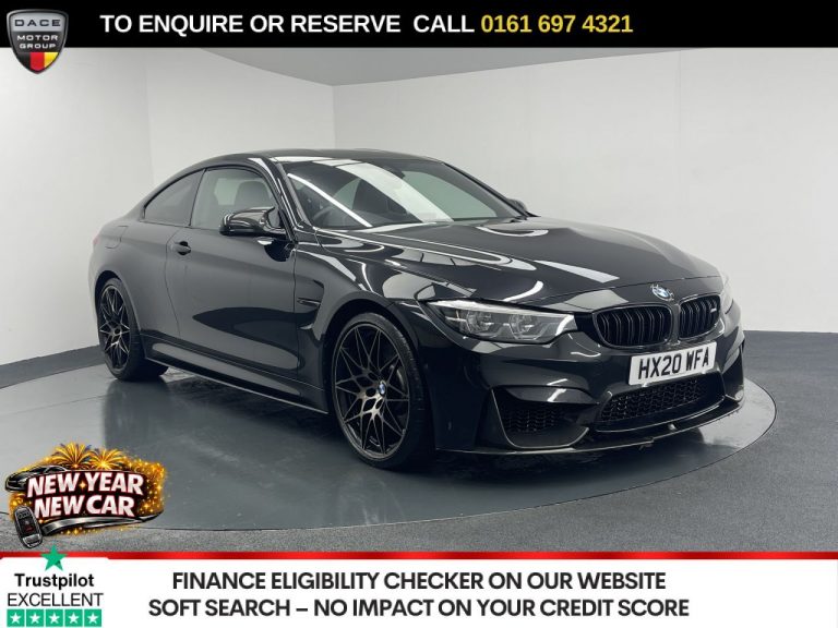 Used 2020 BLACK BMW M4 Coupe 3.0 BiTurbo GPF Competition Coupe 2dr Petrol DCT Euro 6 (s/s) (450 ps) PETROL (reg. 2020-03-02) (Automatic) for sale in Stockport