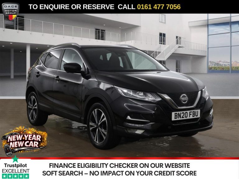 Used 2020 BLACK NISSAN QASHQAI SUV 1.3 DIG-T N-Connecta SUV 5dr Petrol DCT Auto Euro 6 (s/s) (160 ps) PETROL (reg. 2020-03-23) (Automatic) for sale in Stockport