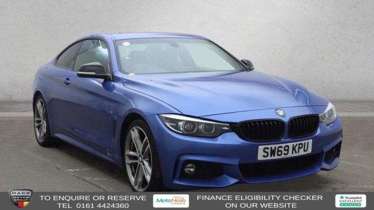 Used 2020 BLUE BMW 4 SERIES Coupe 2.0 420i GPF M Sport Coupe 2dr Petrol Auto Euro 6 (s/s) (184 ps) PETROL (reg. 2020-02-28) (Automatic) for sale in Stockport