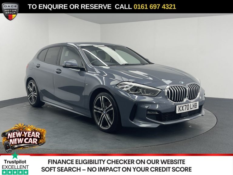 Used 2020 GREY BMW 1 SERIES Hatchback 1.5 118i M Sport Hatchback 5dr Petrol DCT Euro 6 (s/s) (140 ps) PETROL (reg. 2020-09-01) (Automatic) for sale in Stockport
