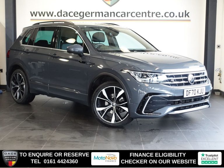 Used 2020 GREY VOLKSWAGEN TIGUAN SUV 1.5 TSI R-Line SUV 5dr Petrol DSG Euro 6 (s/s) (150 ps) PETROL (reg. 2020-12-15) (Automatic) for sale in Stockport