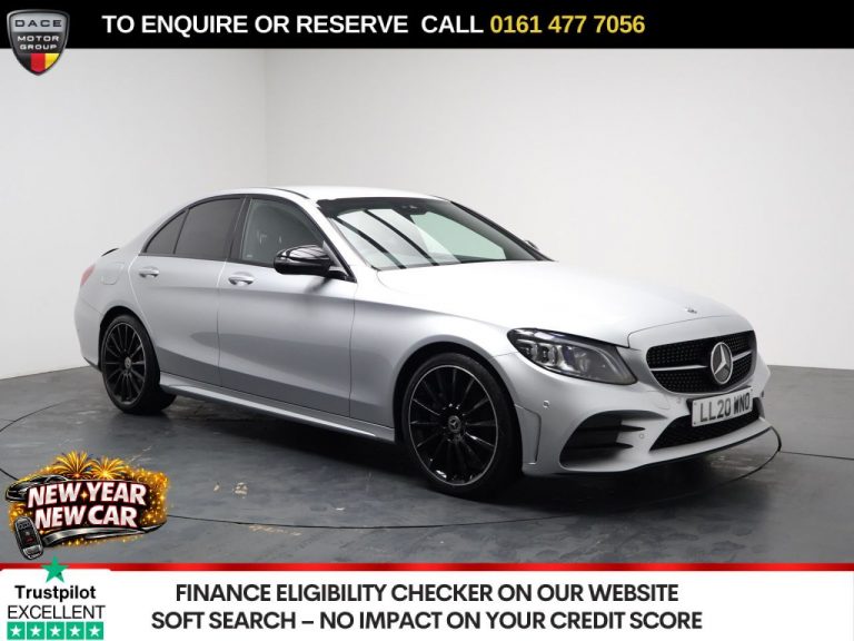 Used 2020 SILVER MERCEDES-BENZ C-CLASS Saloon 2.0 C220d AMG Line (Premium) Saloon 4dr Diesel G-Tronic+ Euro 6 (s/s) (194 ps) DIESEL (reg. 2020-07-31) (Automatic) for sale in Stockport