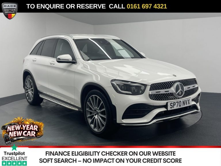 Used 2020 WHITE MERCEDES-BENZ GLC SUV 2.0 GLC300d AMG Line (Premium) SUV 5dr Diesel G-Tronic+ 4MATIC Euro 6 (s/s) (245 ps) DIESEL (reg. 2020-09-01) (Automatic) for sale in Stockport