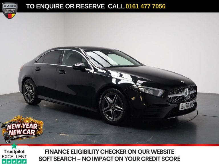 Used 2021 BLACK MERCEDES-BENZ A-CLASS Saloon 2.0 A220d AMG Line Saloon 4dr Diesel 8G-DCT Euro 6 (s/s) (190 ps) DIESEL (reg. 2021-02-24) (Automatic) for sale in Stockport