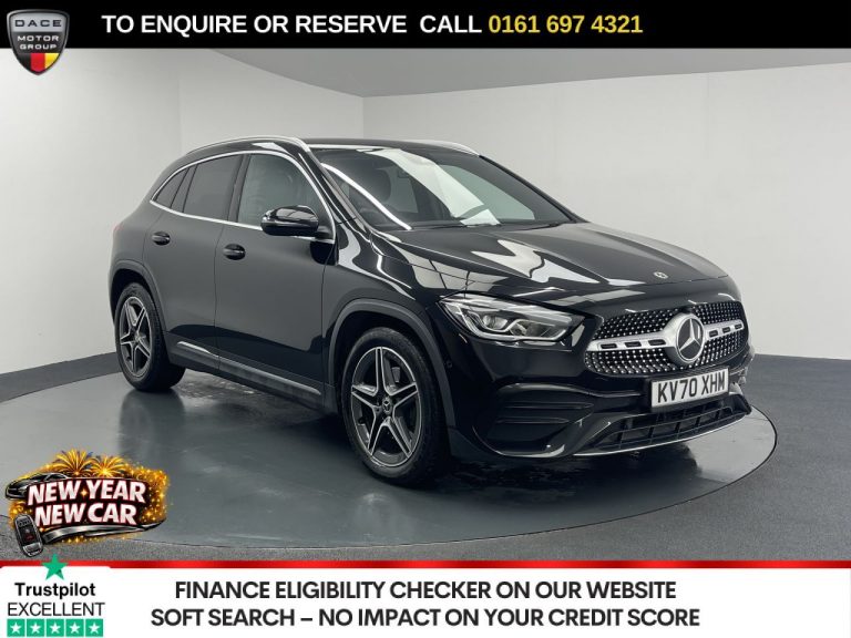 Used 2021 BLACK MERCEDES-BENZ GLA SUV 2.0 GLA200d AMG Line (Executive) SUV 5dr Diesel 8G-DCT Euro 6 (s/s) (150 ps) DIESEL (reg. 2021-02-16) (Automatic) for sale in Stockport