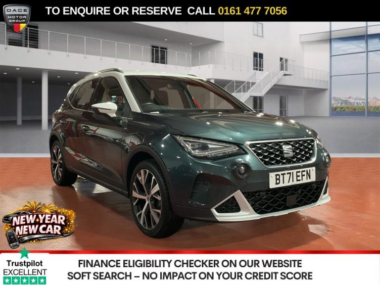 Used 2021 GREEN SEAT ARONA SUV 1.0 TSI XPERIENCE Lux SUV 5dr Petrol DSG Euro 6 (s/s) (110 ps) PETROL (reg. 2021-12-02) (Automatic) for sale in Stockport