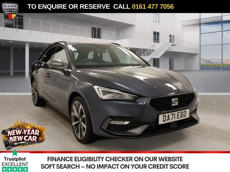 Used 2021 GREY SEAT LEON Estate 1.4 eHybrid 12.8kWh FR Sport Estate 5dr Petrol Plug-in Hybrid DSG Euro 6 (s/s) (204 ps) PETROL PLUG-IN HYBRID (reg. 2021-12-09) (Automatic) for sale in Stockport
