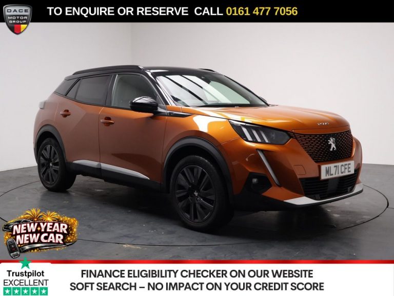 Used 2021 ORANGE PEUGEOT E-2008 SUV 50kWh GT Premium SUV 5dr Electric Auto (136 ps) ELECTRIC (reg. 2021-09-20) (Automatic) for sale in Stockport