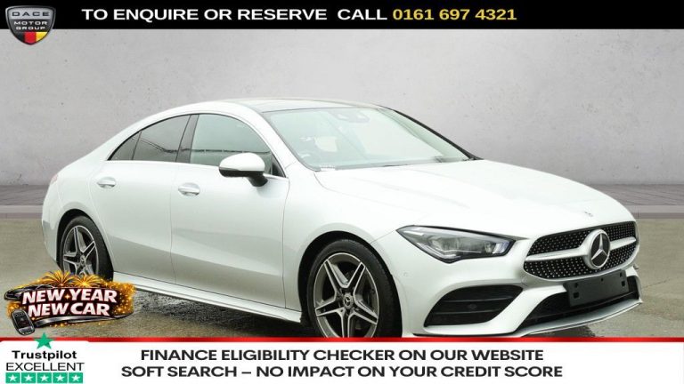 Used 2021 SILVER MERCEDES-BENZ CLA Saloon 1.3 CLA180 AMG Line (Premium Plus 2) Coupe 4dr Petrol 7G-DCT Euro 6 (s/s) (136 ps) PETROL (reg. 2021-03-19) (Automatic) for sale in Stockport