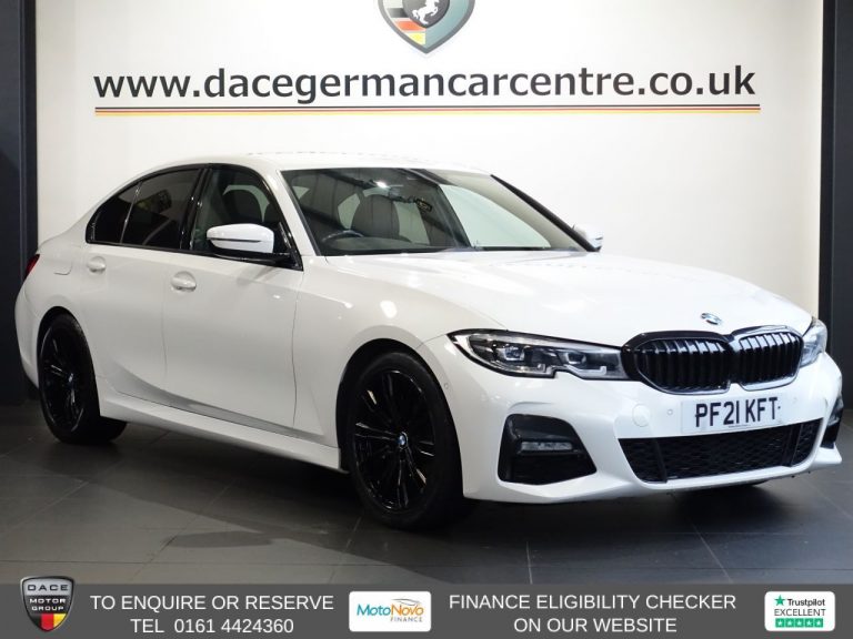 Used 2021 WHITE BMW 3 SERIES Saloon 2.0 320i M Sport Saloon 4dr Petrol Auto Euro 6 (s/s) (184 ps) PETROL (reg. 2021-03-12) (Automatic) for sale in Stockport
