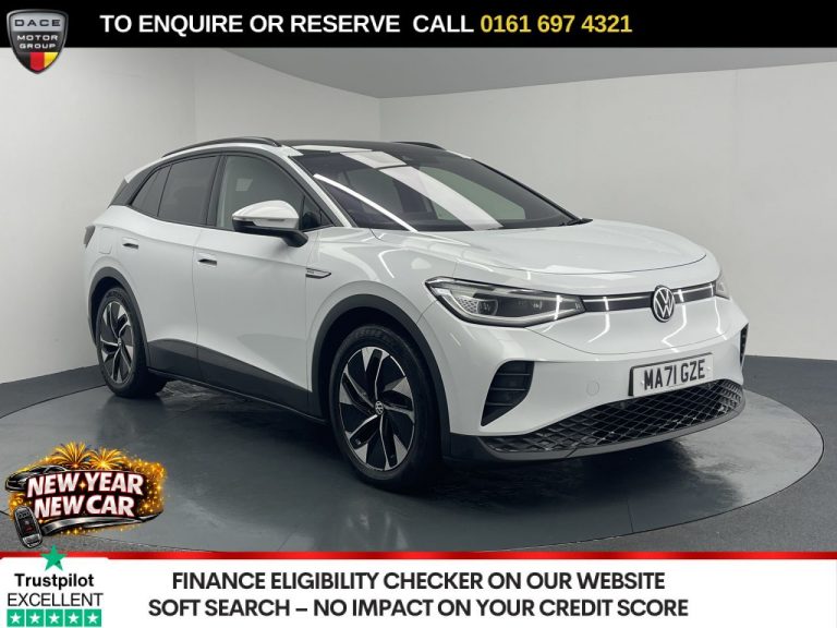 Used 2021 WHITE VOLKSWAGEN ID.4 SUV Pro Performance 77kWh Max SUV 5dr Electric Auto (204 ps) ELECTRIC (reg. 2021-09-30) (Automatic) for sale in Stockport