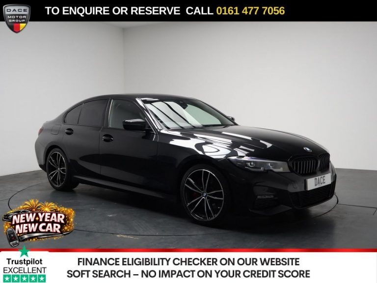 Used 2022 BLACK BMW 3 SERIES Saloon 2.0 320i M Sport Saloon 4dr Petrol Auto Euro 6 (s/s) (184 ps) PETROL (reg. 2022-03-16) (Automatic) for sale in Stockport